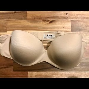 36B nude strapless push-up bra from Macy’s